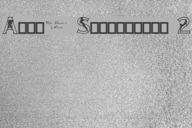 Alpha-Silouettes 2 Font examples