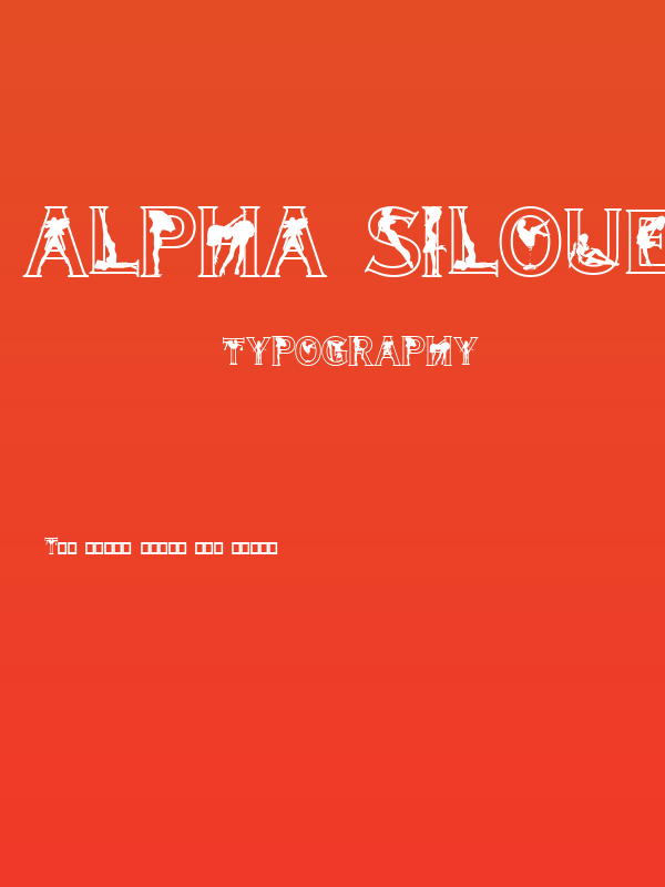 Alpha-Silouettes 2 Poster
