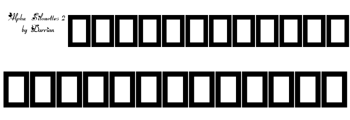 Alpha-Silouettes 2 Font LOWERCASE