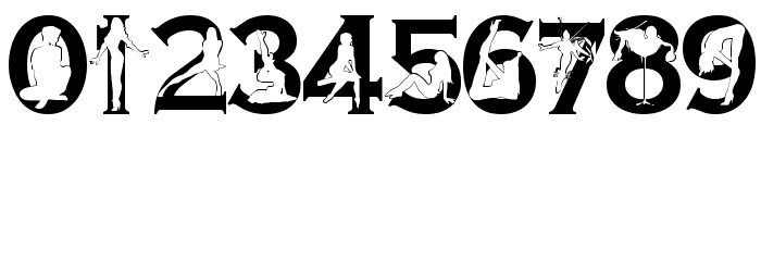 Alpha Silouettes 3 Font OTHER CHARS