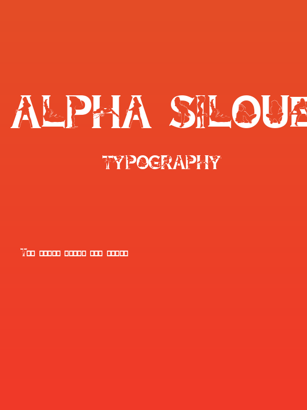 Alpha Silouettes 3   Poster