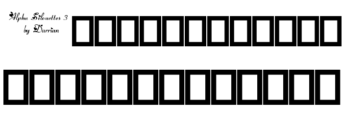 Alpha Silouettes 3 Font LOWERCASE