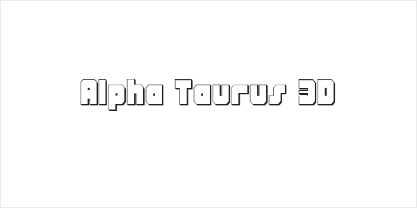 Alpha Taurus 3D Logo