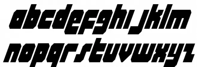Alpha Taurus CondItalic フォント 小文字
