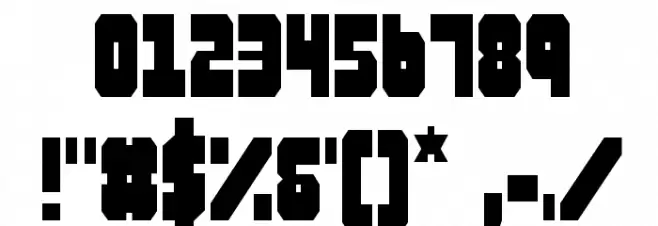 Alpha Taurus Condensed Font OTHER CHARS