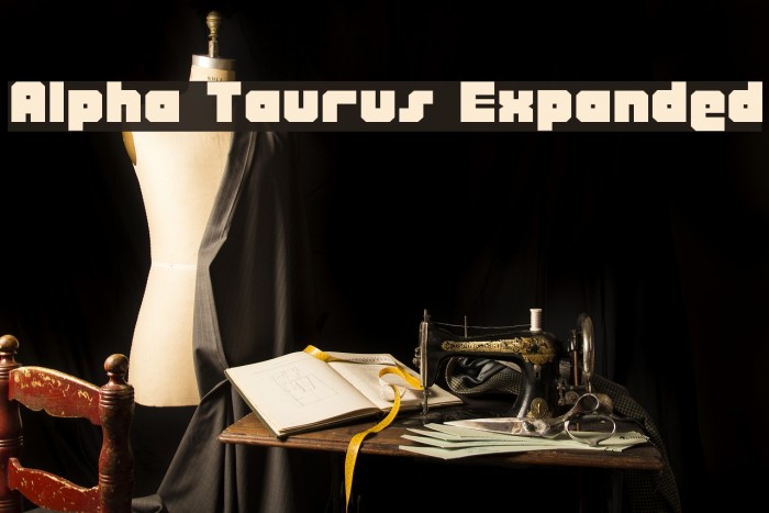 Alpha Taurus Expanded Font examples