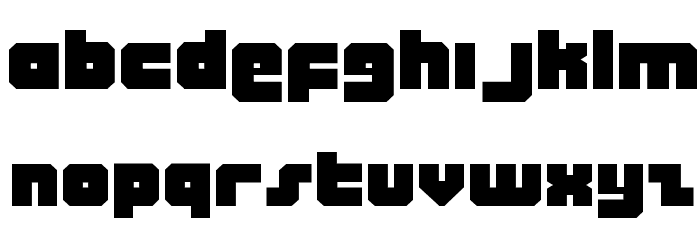 Alpha Taurus Expanded Font LOWERCASE