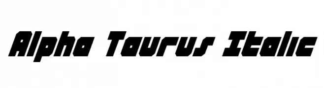 Alpha Taurus Italic  Frei Schriftart Herunterladen