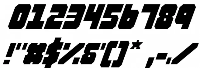 Alpha Taurus Italic Font OTHER CHARS