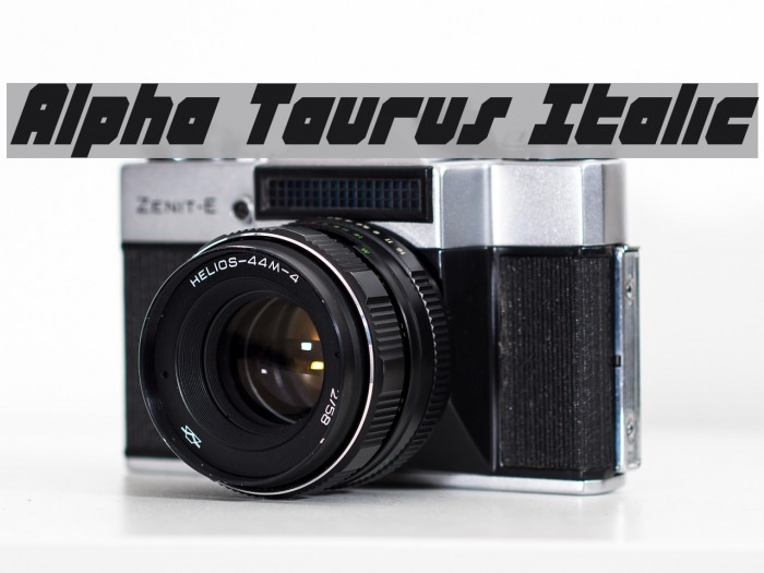 Alpha Taurus Italic Example 1