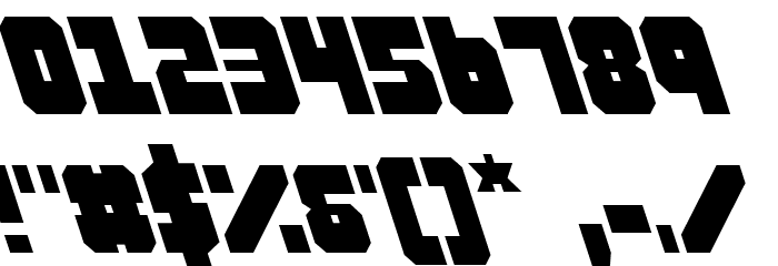 Alpha Taurus Leftalic Font OTHER CHARS