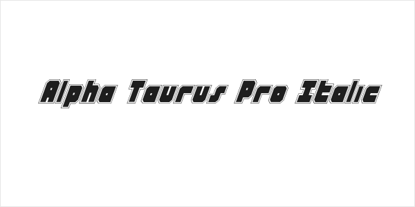 Alpha Taurus Pro Italic Logo