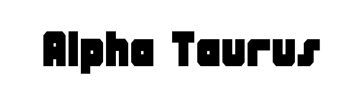Alpha Taurus Font