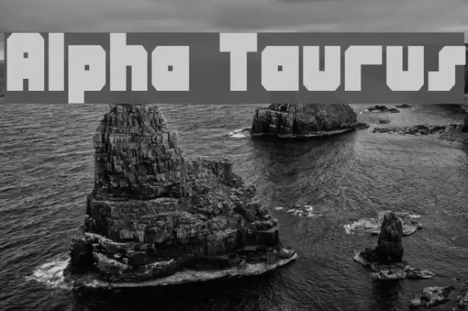 Alpha Taurus Font examples