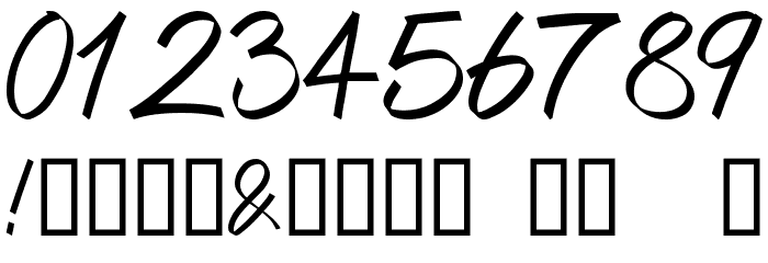 Alpha Thin Font OTHER CHARS