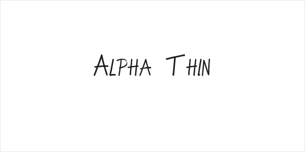 Alpha Thin Logo