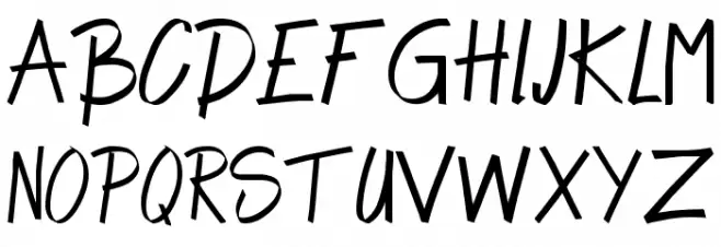 Alpha Thin フォント 小文字