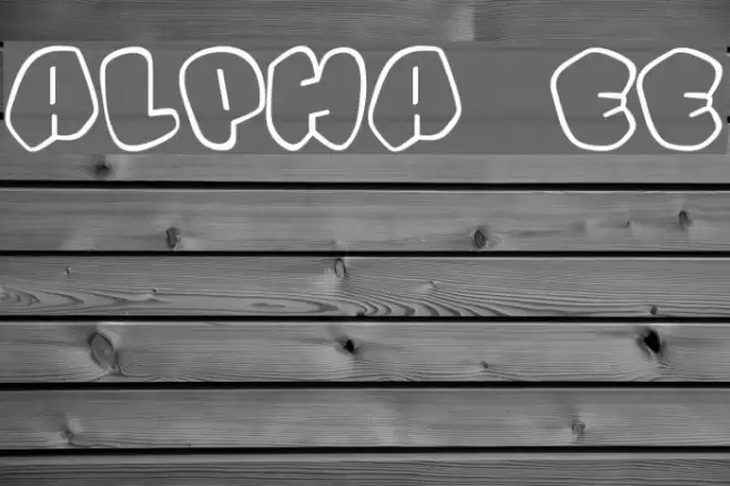 Alpha street Font examples