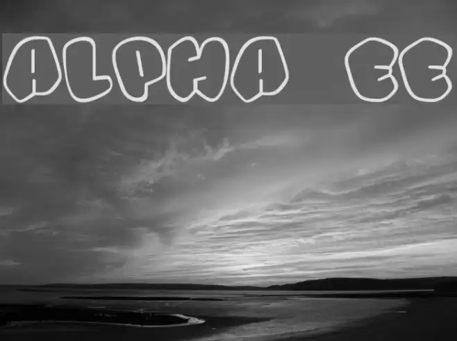 Alpha street Font examples
