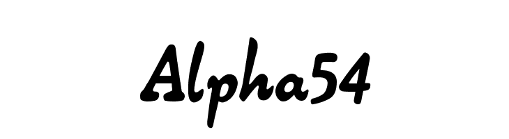 Alpha54 Font