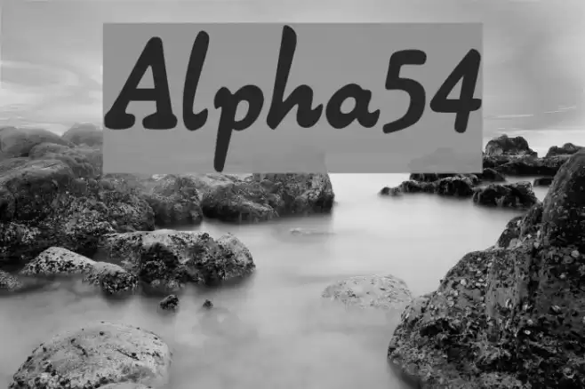 Alpha54 Font examples