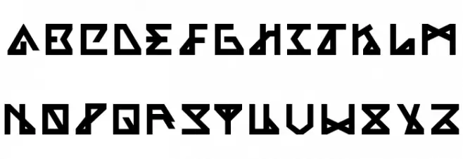 Alpha Шрифта ВЕРХНИЙ