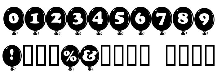 AlphaBalloon Font OTHER CHARS