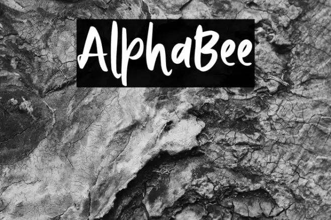 AlphaBee Font examples