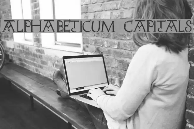 AlphaBeticum Capitals Font examples