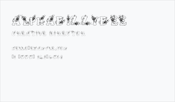 AlphaBizzyBee Business Card