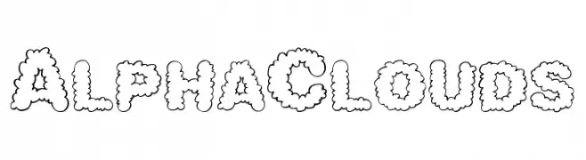 AlphaClouds  les polices de caractères gratuit tlcharger