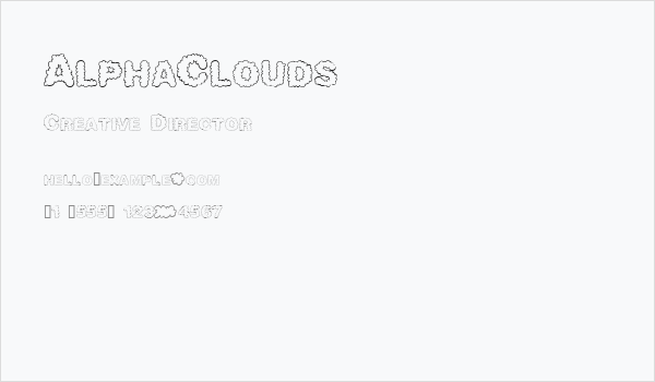 AlphaClouds Business Card