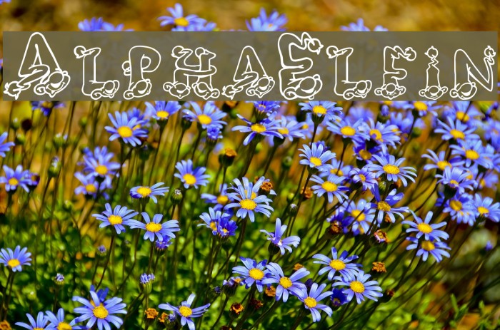 AlphaElfin Font examples