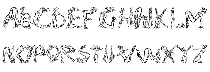 AlphaFitness Font LOWERCASE