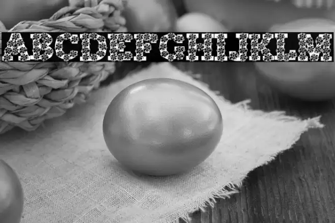 AlphaFlowers Font examples