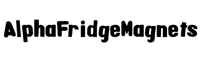 AlphaFridgeMagnets Font