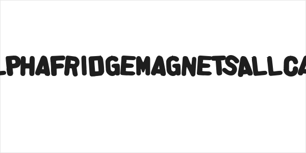 AlphaFridgeMagnetsAllCap Logo