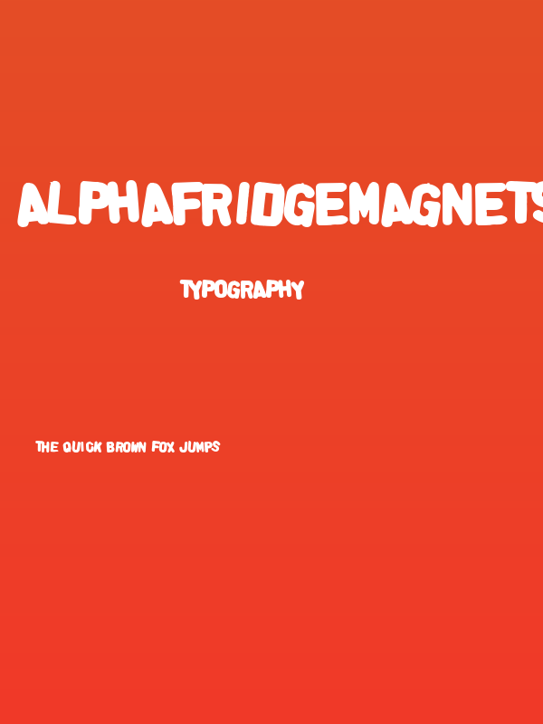 AlphaFridgeMagnetsAllCap Poster