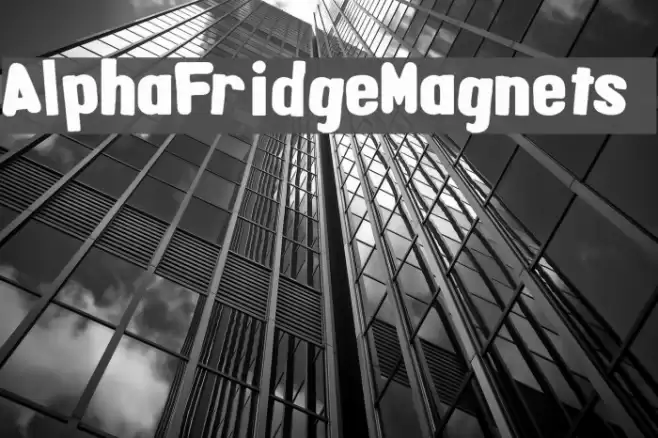 AlphaFridgeMagnets  Font examples