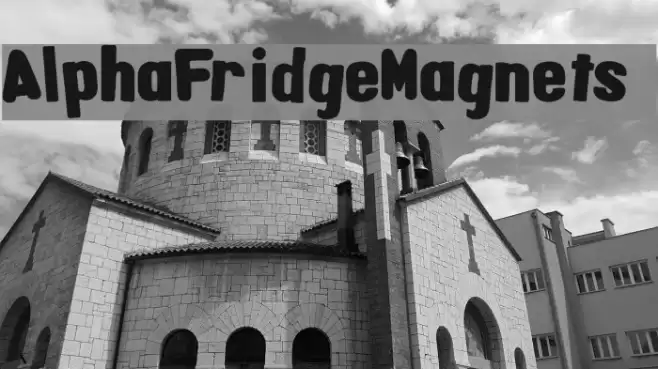 AlphaFridgeMagnets  Font examples