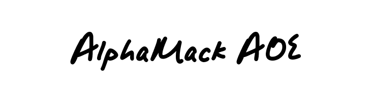 AlphaMack AOE Font