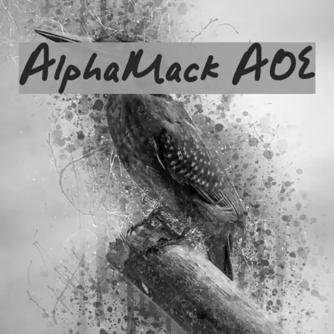 AlphaMack AOE फ़ॉन्ट examples