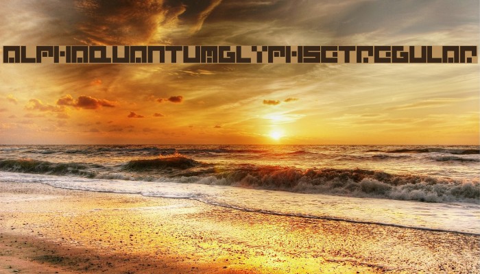 AlphaQuantumGlyphset-Regular لخطوط تنزيل examples