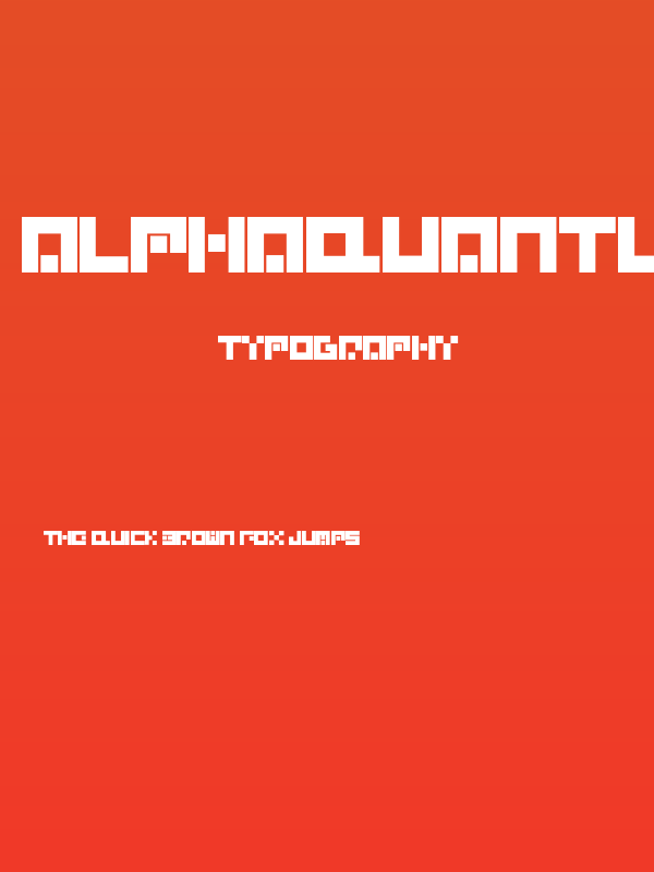 AlphaQuantumGlyphset-Regular Poster