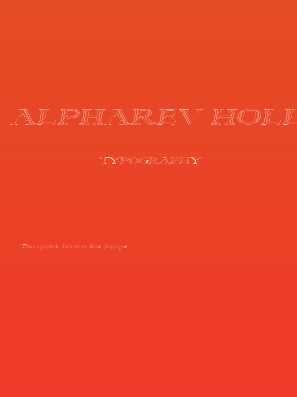 AlphaRev Hollow Poster