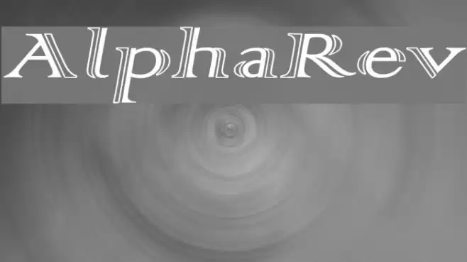 AlphaRev フォント examples
