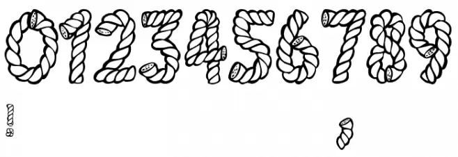 AlphaRope Font OTHER CHARS