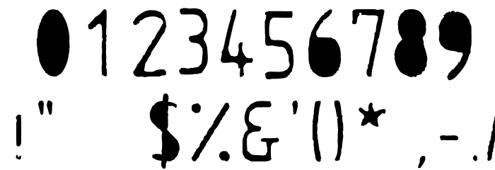 AlphaRuler-Bold Font OTHER CHARS
