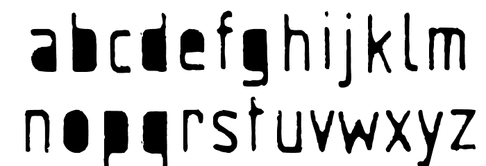 AlphaRuler-Bold Font LOWERCASE