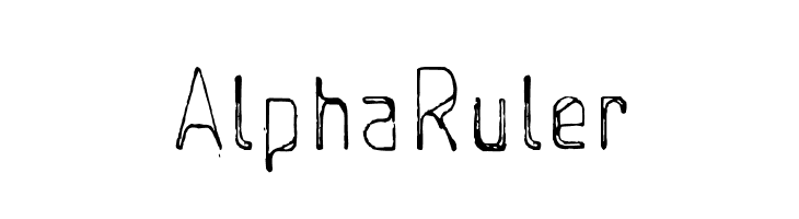 AlphaRuler Font